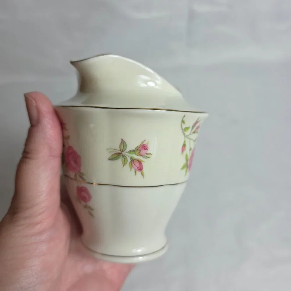 Theodore Haviland Delaware (New York) Creamer Ivory with Pink Roses